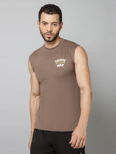RS HIGH PERFORMANCE TANK TOP-PASTEL BROWN